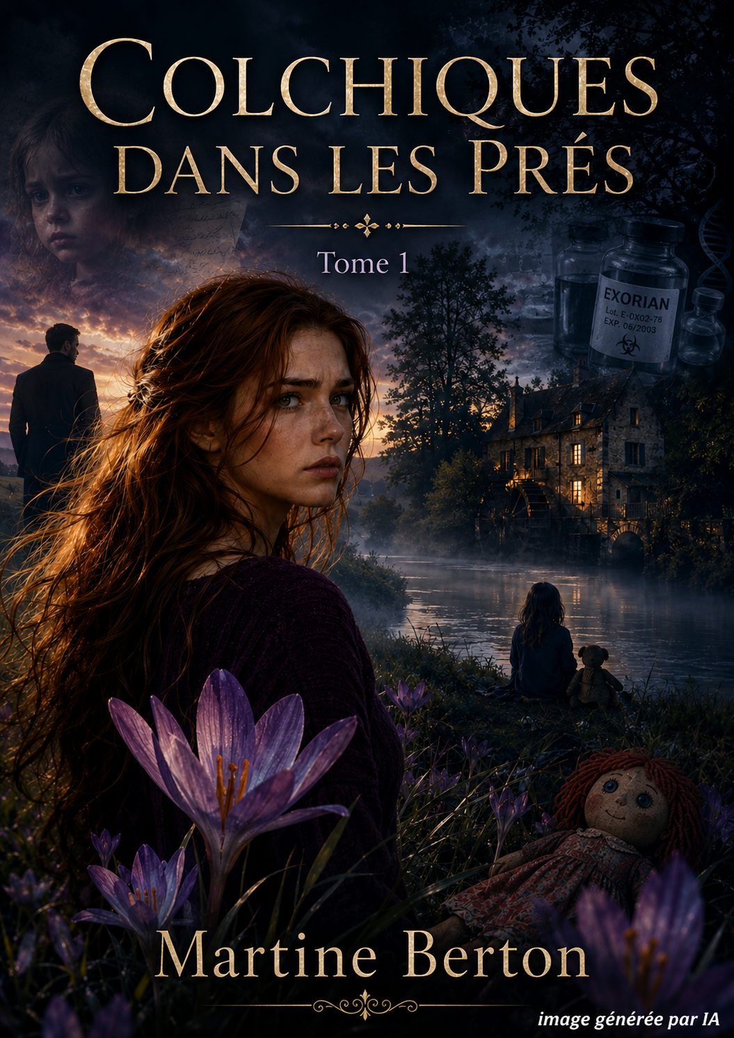 Couverture du tome 1 de Colchiques dans les prés, de Martine Berton