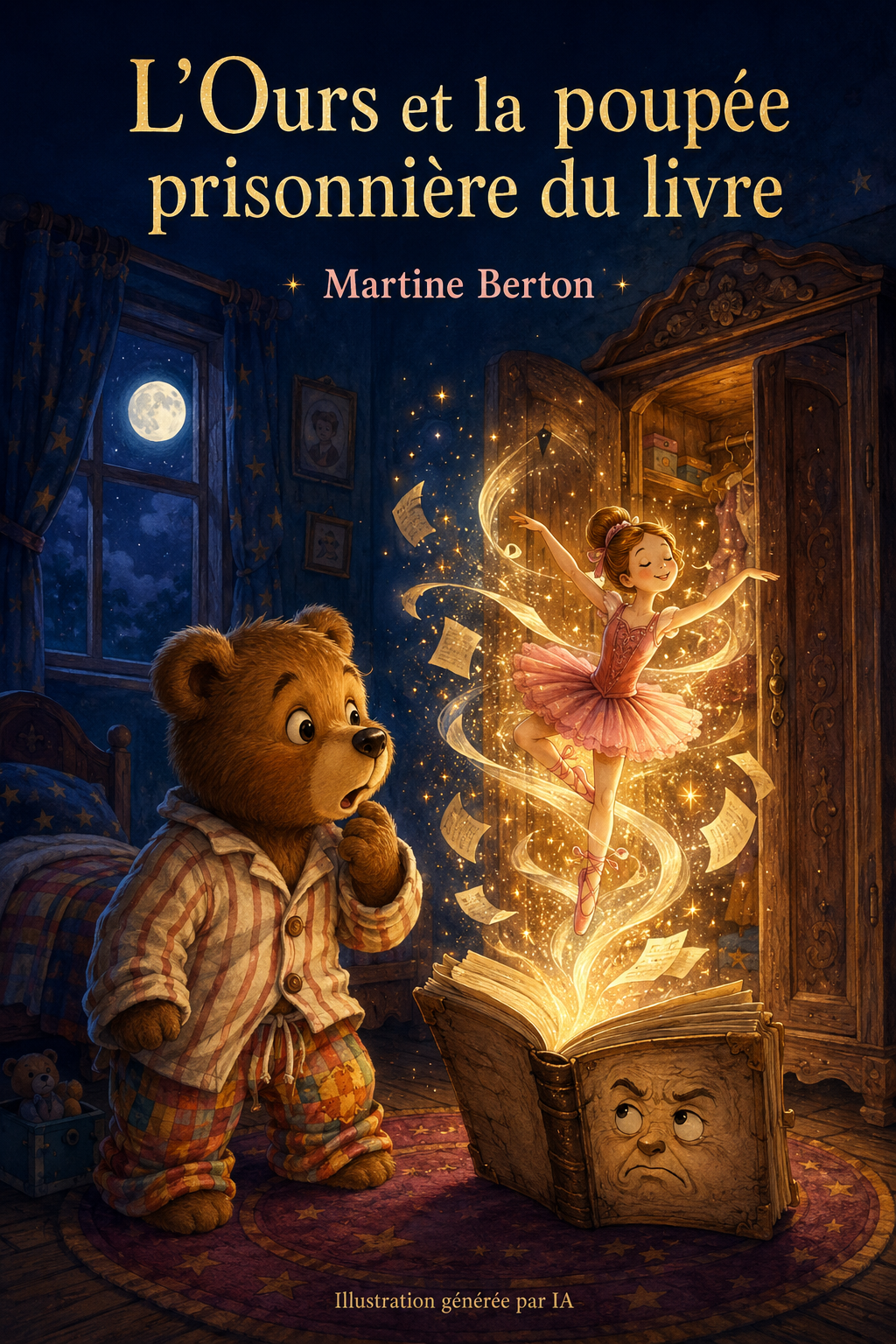 Couverture de L’Ours et la poupée prisonnière du livre, de Martine Berton